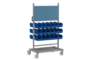 Komplett Montörvagn 150 2 inkl usive 36 Plastbackar