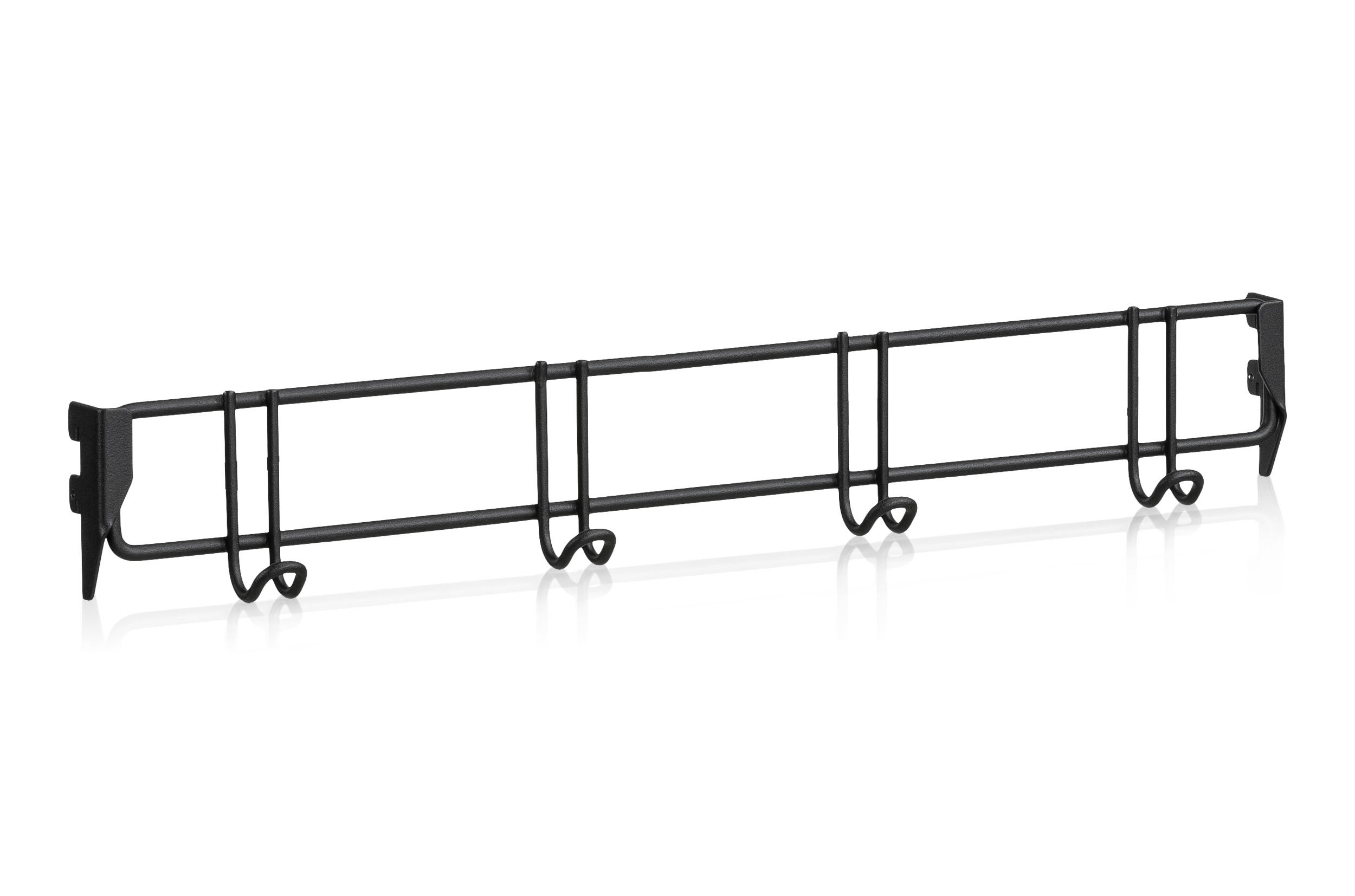 KLÄDKROKLIST 600 MM 4 KROKAR S VART