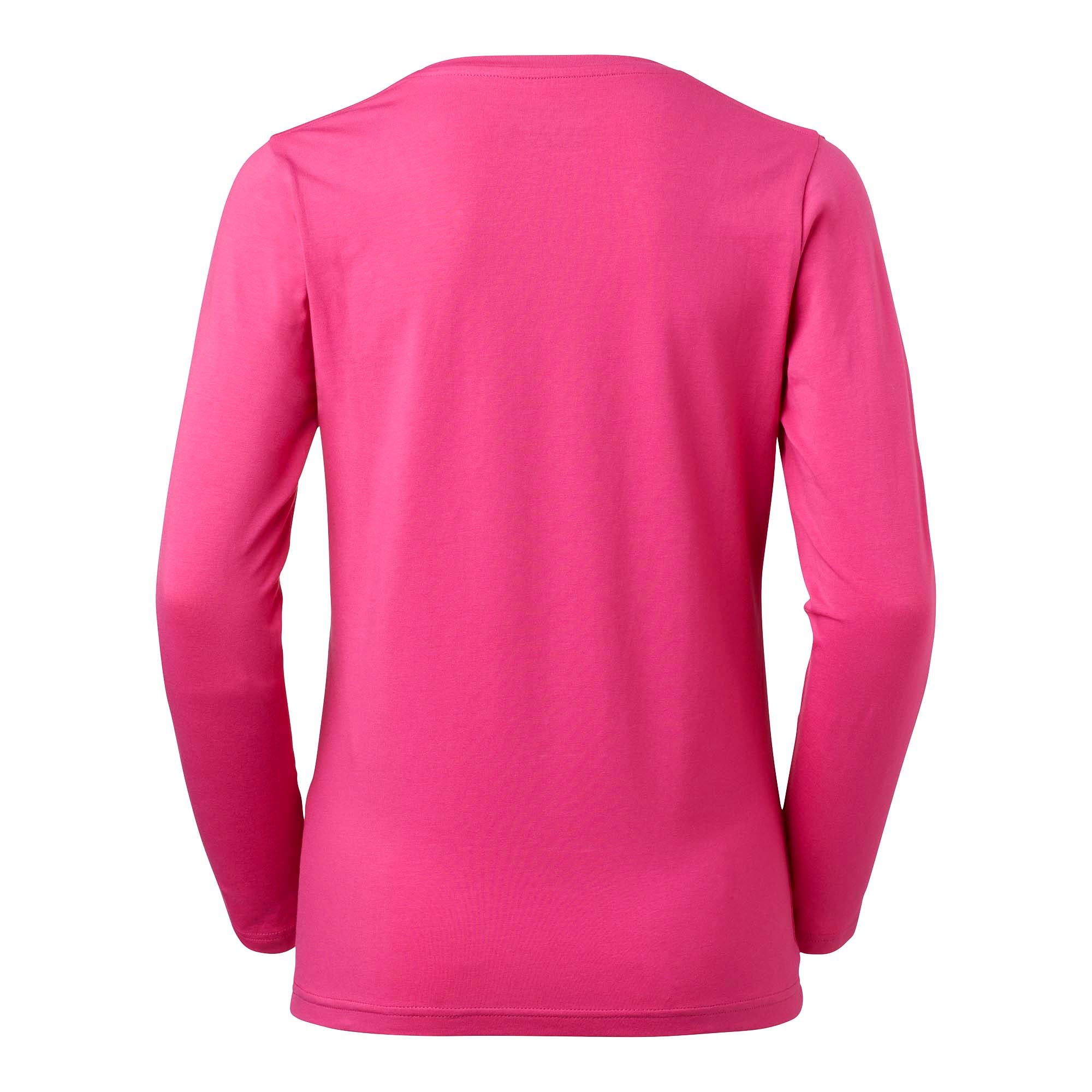 T-SHIRT LILY DAM RN LS CERISE STORLEK L