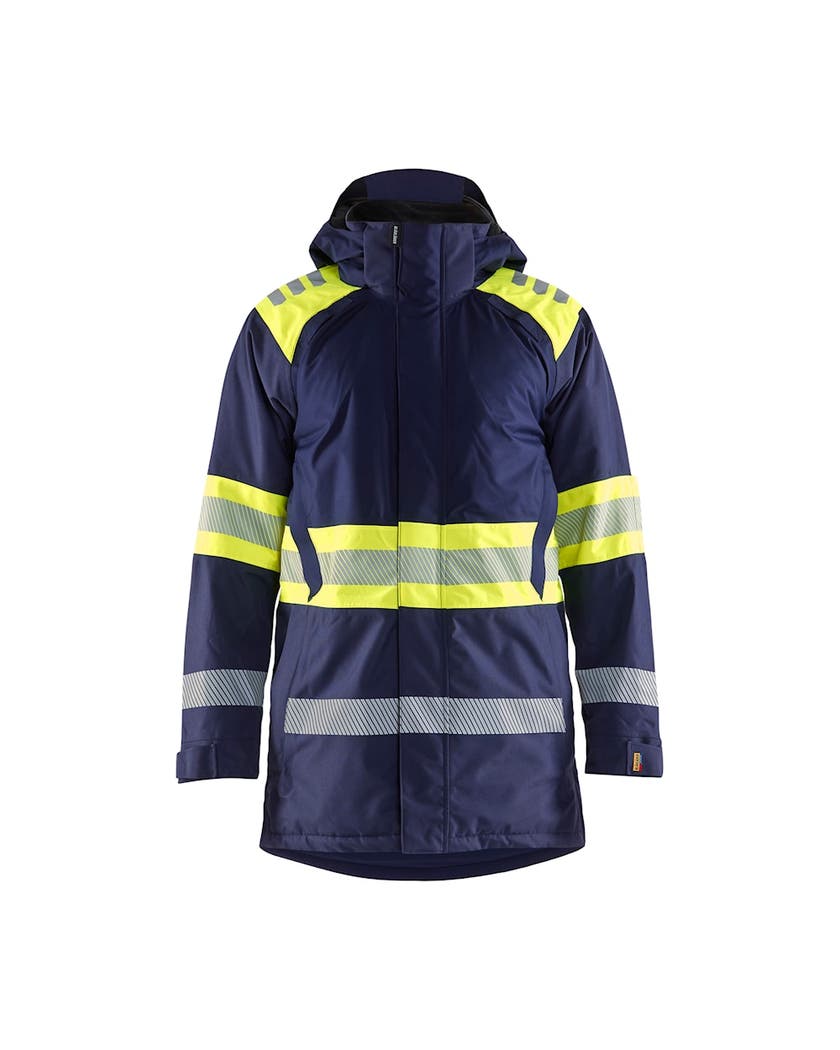 Vinterparkas Varsel Marinblå/V arselgul 4XL
