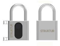 HÄNGLÅS FINGERPRINT STRUKTUR 1 ST