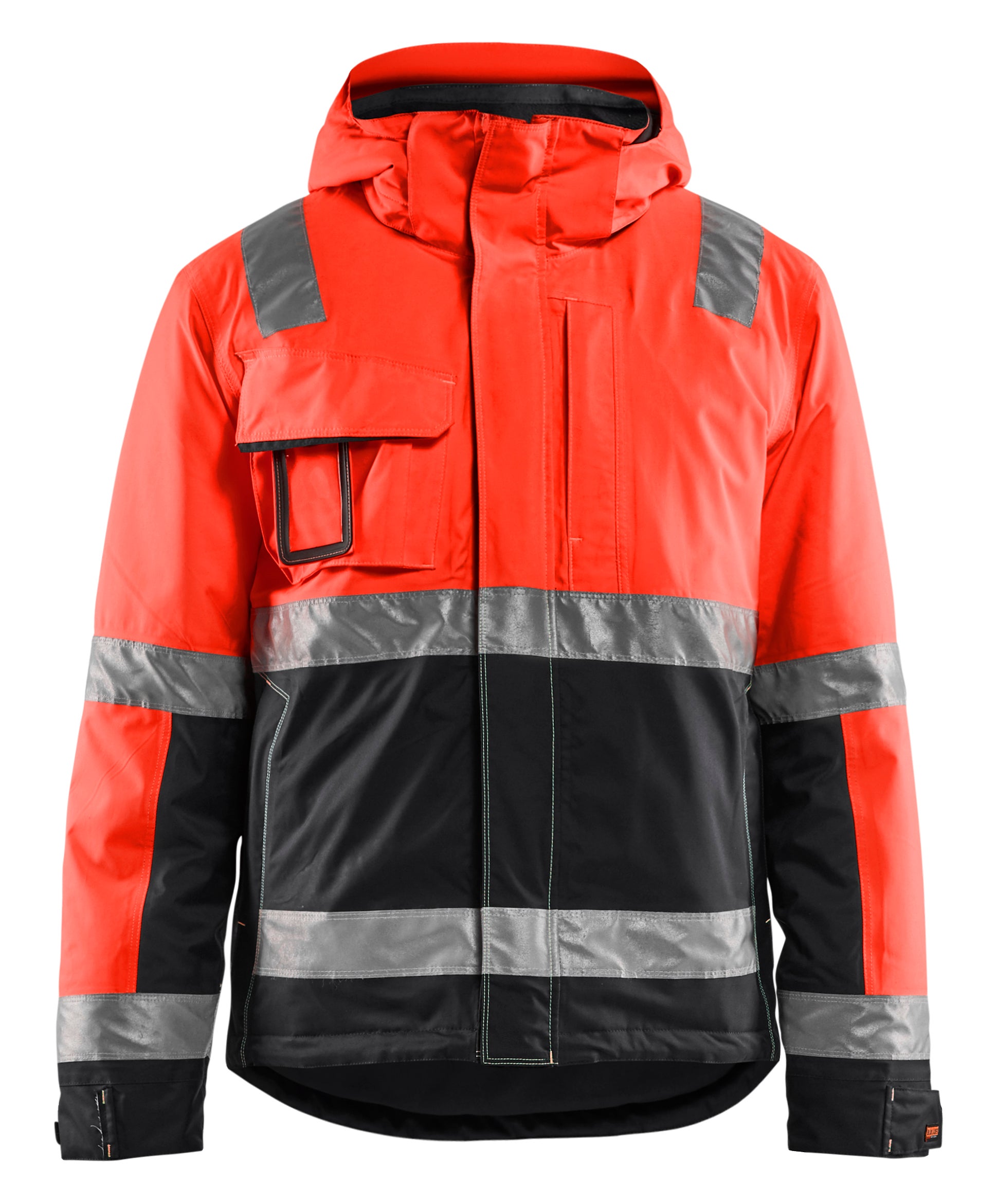 JACKA 48701987 RÖD/SVART S