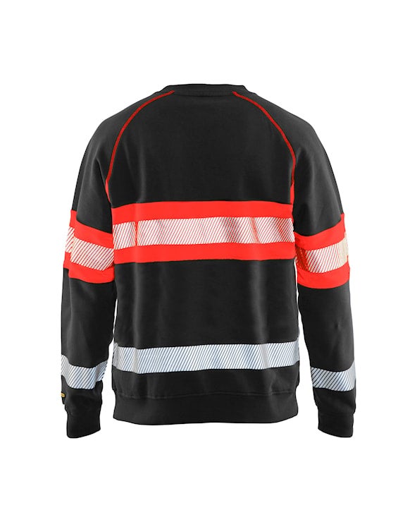SWEATSHIRT 33591158 SVART/RÖ M
