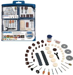 TILLBEHÖRSSET 723 MULTIFUNKTIO N 100 DELAR DREMMEL