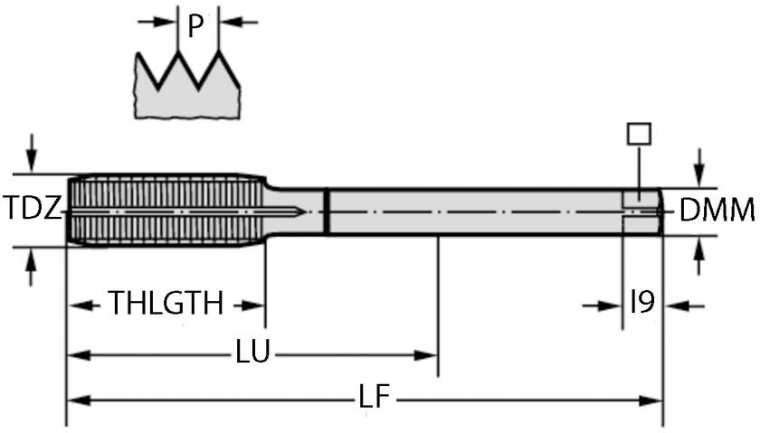 GÄNGTAPP TC420-M14X1.5-L6-WW60 Thread Formers, HSS-E, Supreme