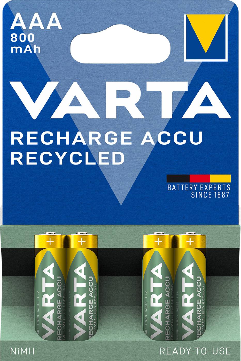 BATTERI LADDB AAA 800 MAH 4PCK