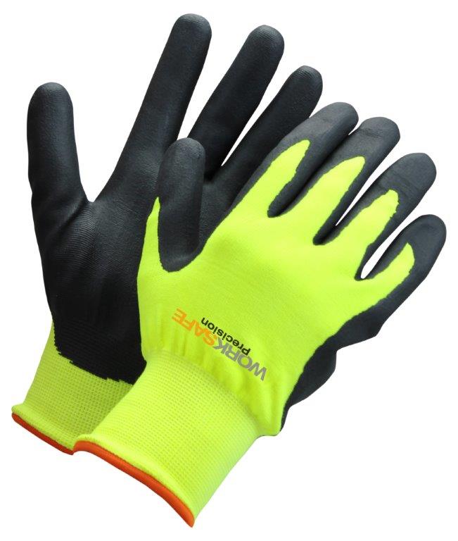 HANDSKE VINTER P30-110W STL.8 HIVIS GUL NITRIL