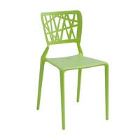 Inca, stapelbar stol, limegrön sits, limegrönt stativ