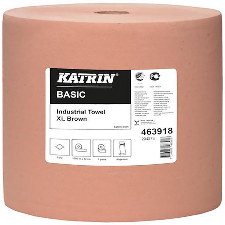 TORKPAPPER KATRIN BASIC XL 32CM 1000M/RLE ROSA