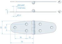 GÅNGJÄRN 40X140MM RF ELPOL