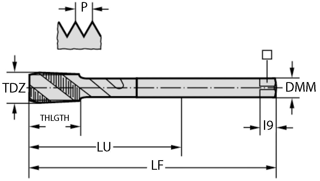 GÄNGTAPP M2356305-UNF7/16 PARADUR XPERT M