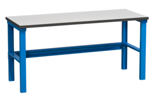 Arbetsbord Inkl. Bordsskiva Grå Vinyl - 1200