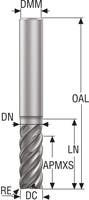 PINNFRÄS HM JS755100E3R100.0Z5-HXT