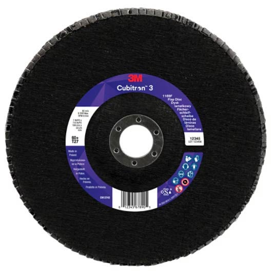 Cubitron 3 Lamellrondell 1169F , 60+, T27-platt, 180 mm × 22,