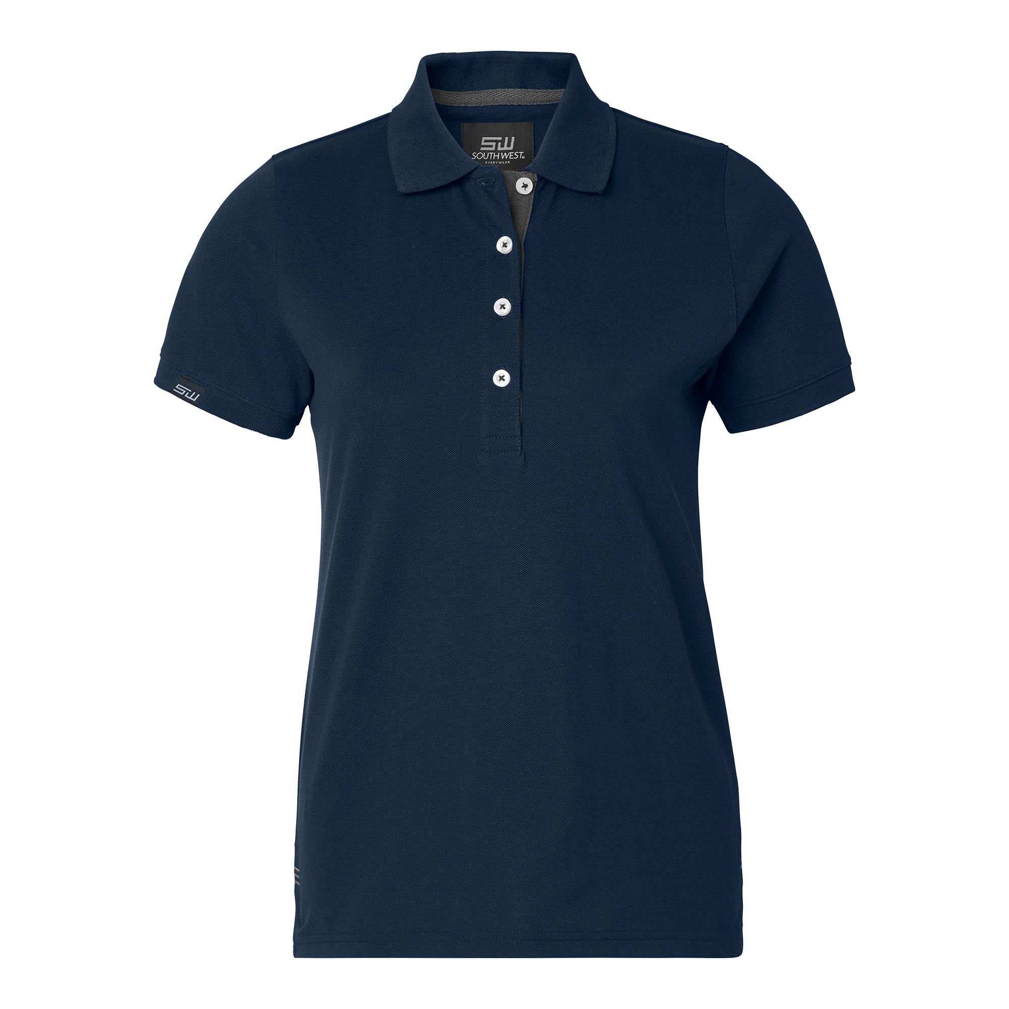 WERA POLO DAM SVART/GRÅ XS