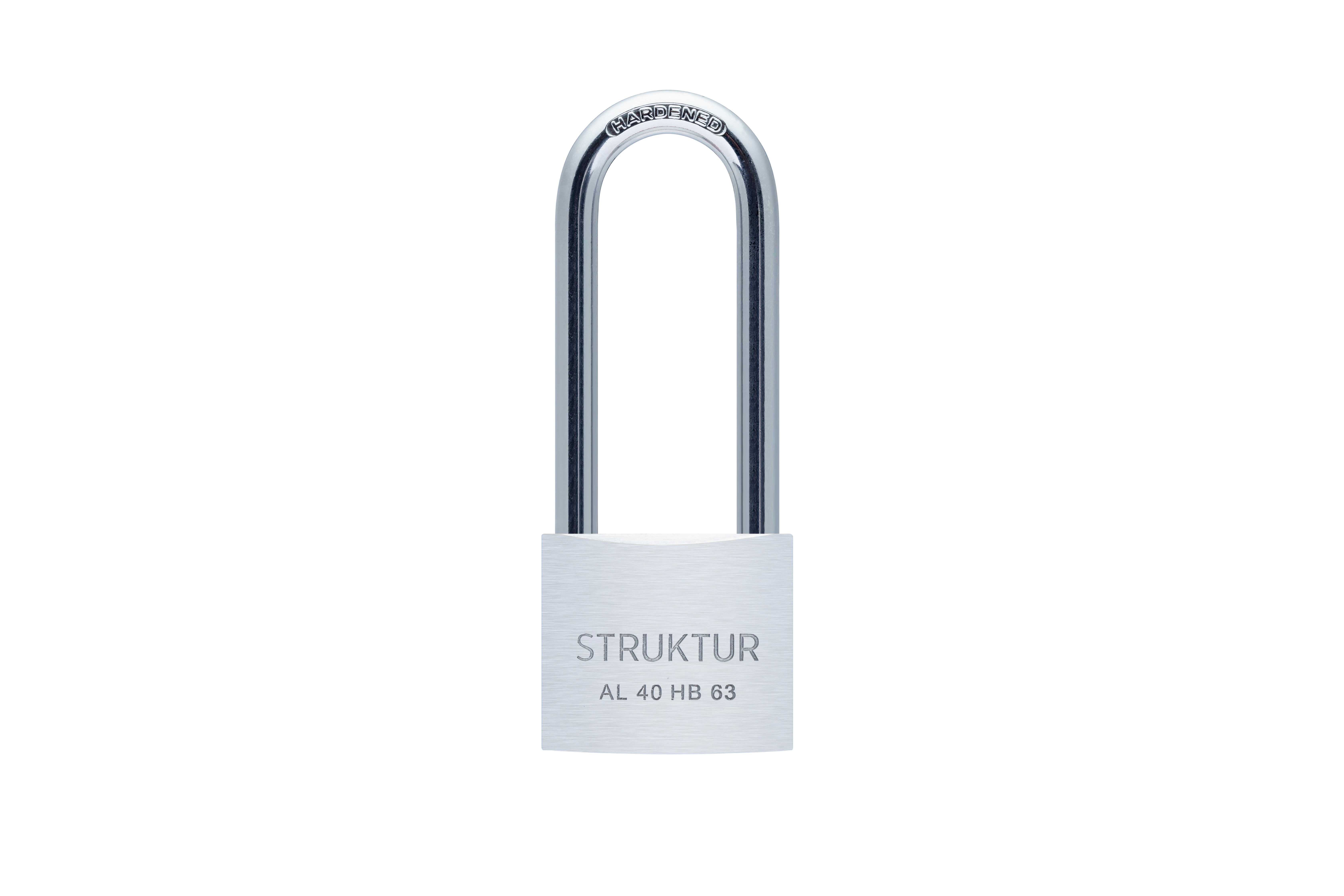HÄNGLÅS STRUKTUR ALUMINIUM 40H B63 1 ST