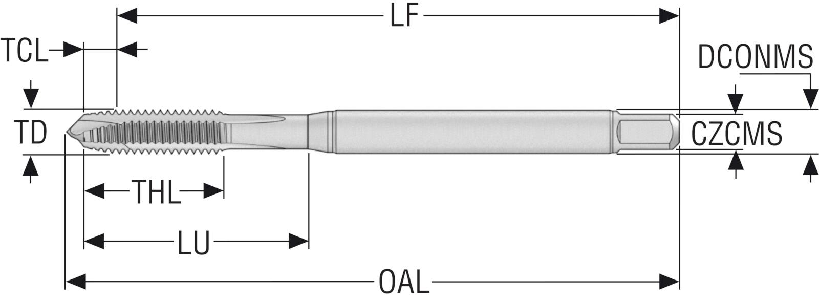GÄNGTAPP T30-PX01B03-4X0.7-63R