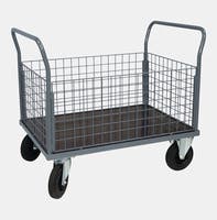 PLATTFORMSVAGN nätsarg hög 120 0x800 Grå