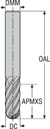 PINNFRÄS HM JS730060D2B.0Z6-HX T
