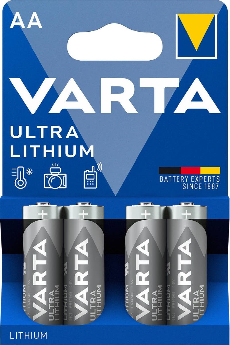 BATTERI LITHIUM AA 4 PACK