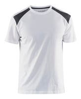 T-SHIRT 33791042 VIT/MÖGRÅ 4XL