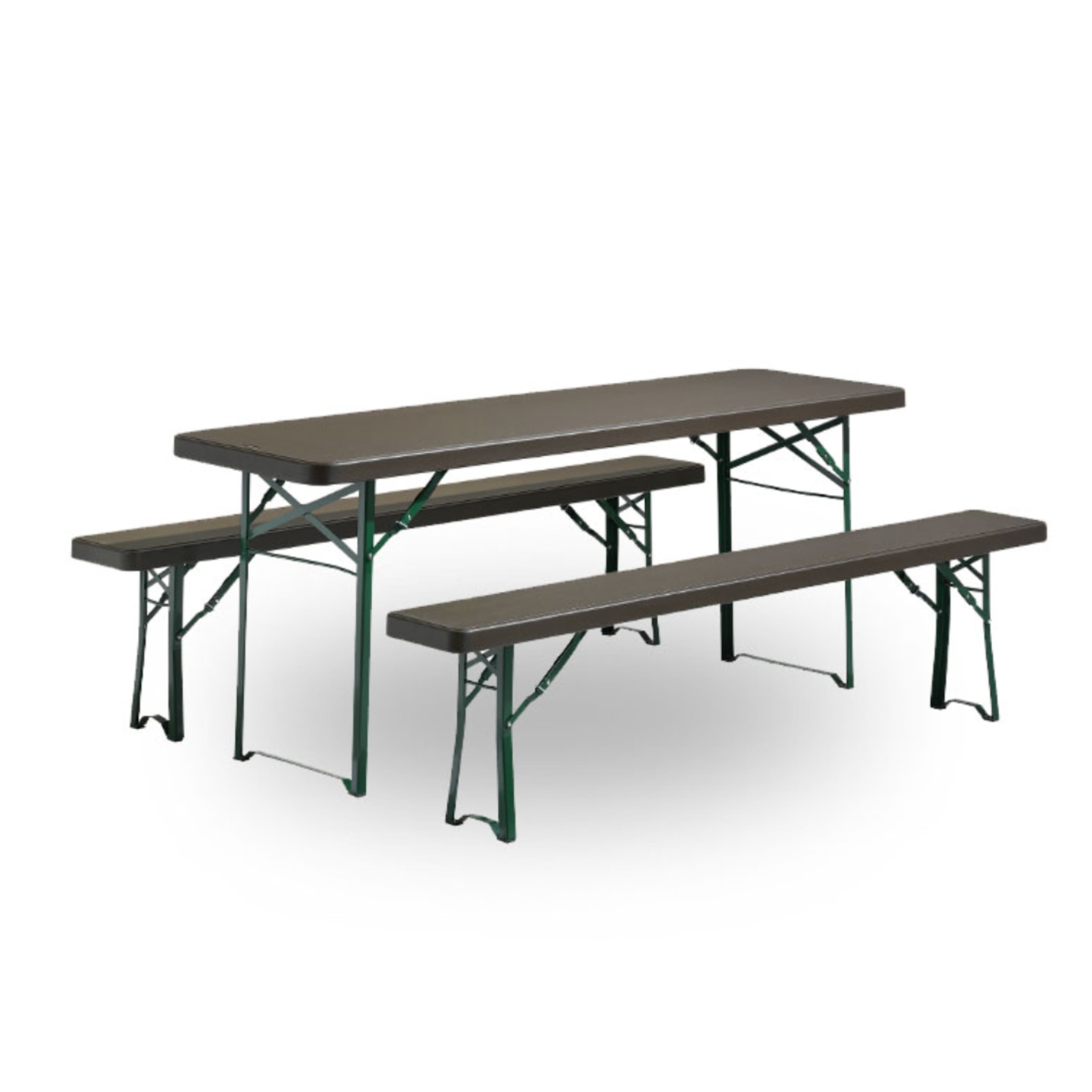 MUNICH BÄNKSET, BORD (220X67CM ) + 2 BÄNKAR (220X30CM)