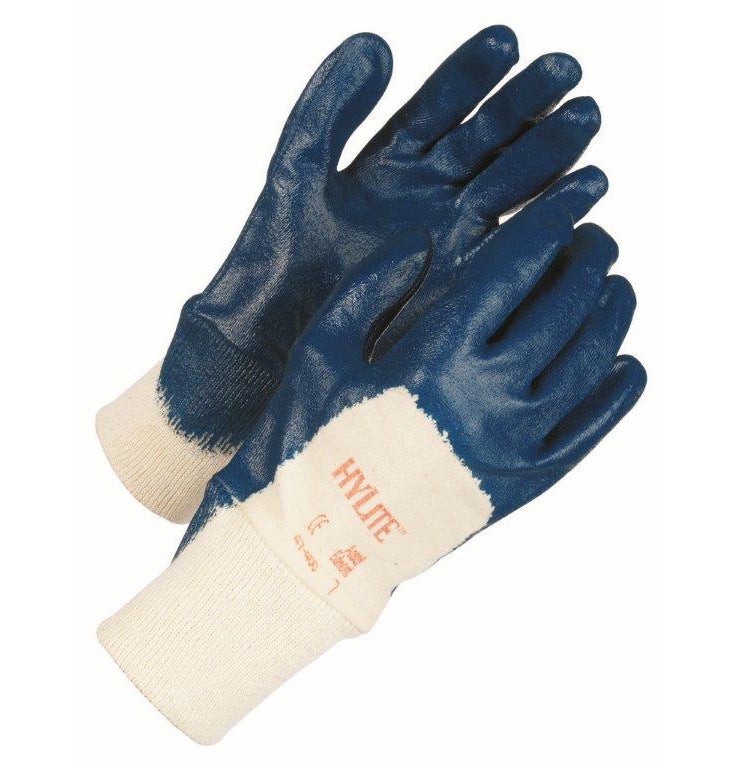 HANDSKE NITRIL HYLITE 9 HALVBELAGD 47-400