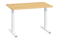 Skrivbord Sitt&Stå 1200x800 mm Ekfanér Vitt Stativ