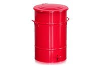 Avfallsbehållare 70 l inkl. Fo tpedal Röd