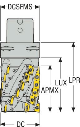 FRÄS C8-R217.69-080-093-18.5SA N