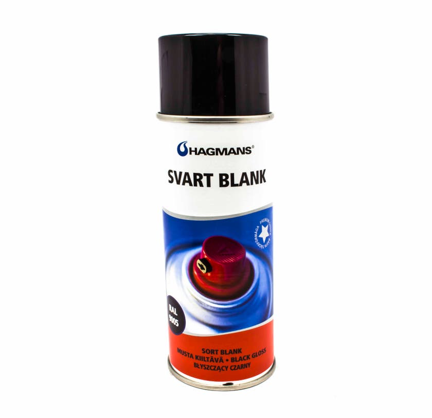 SPRAYFÄRG SVART BLANK GRUNDFÄRG