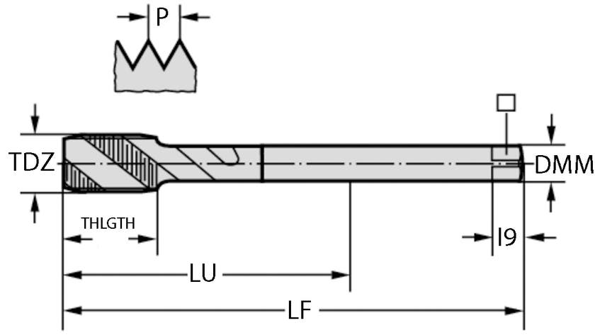 Gängtapp M225549-EGUNC5/16 EG 5/16 -18 UNC-3B 100/15/7/3