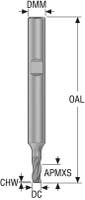 Pinnfräs JSE513020F2C.3Z3,SIRA