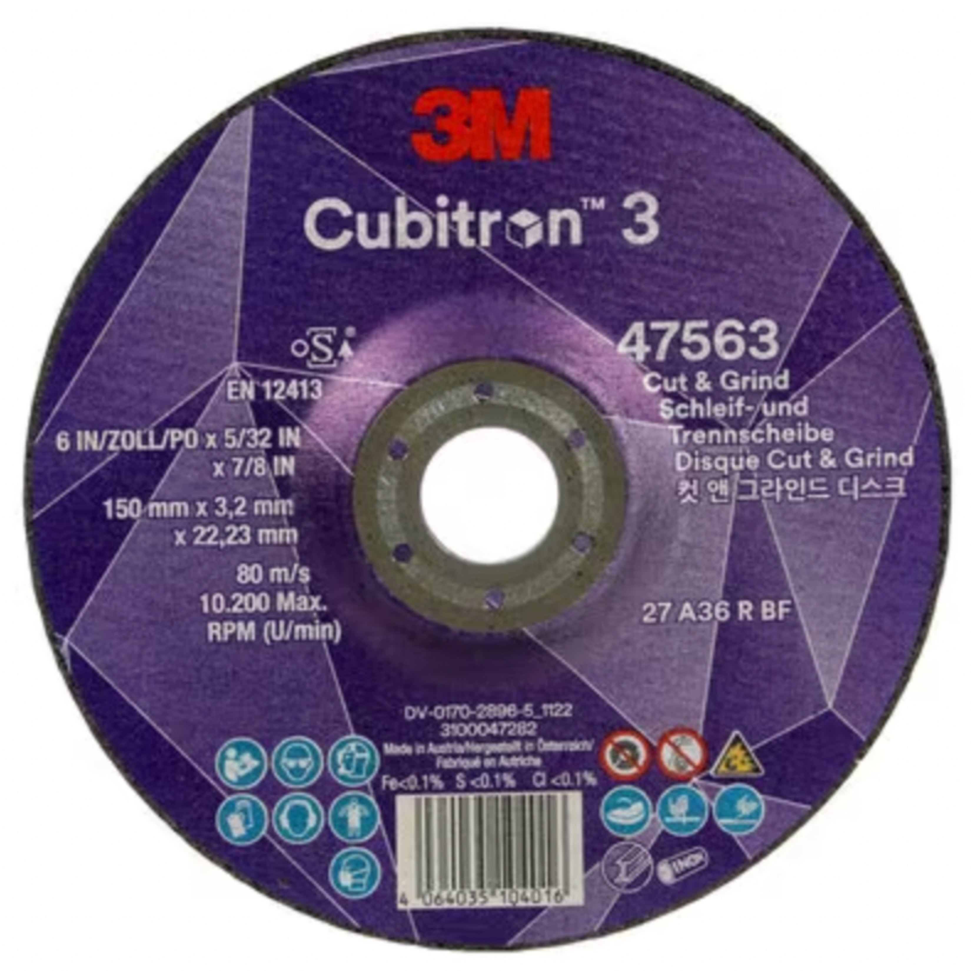CUBITRON 3 CUT AND GRIND WHEEL, 47563