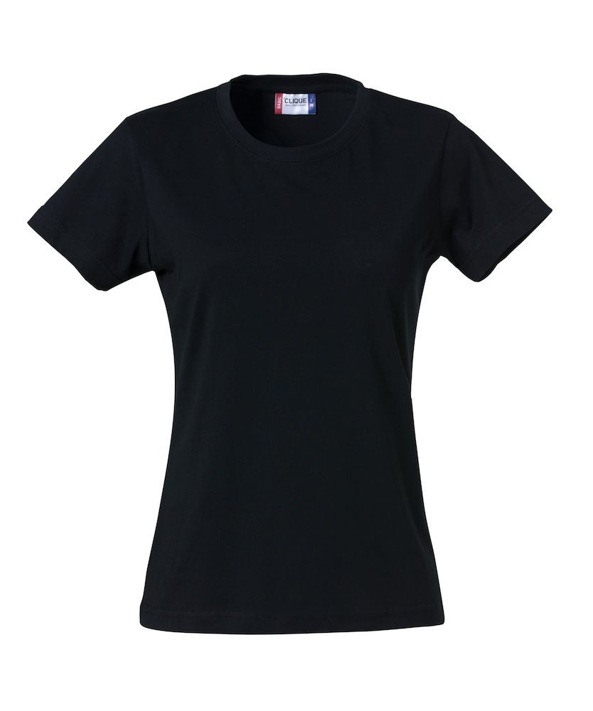 T-SHIRT BASIC DAM SVART 2XL 029031
