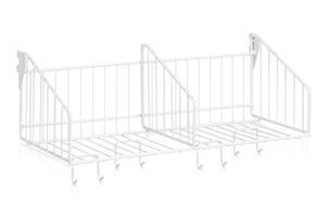 Hatthylla 600 mm 2 Fack Vit