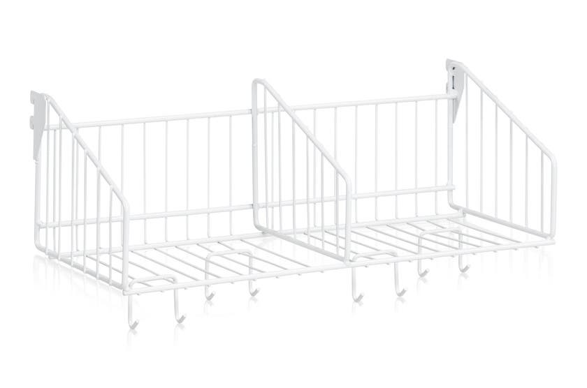 Hatthylla 600 mm 2 Fack Vit