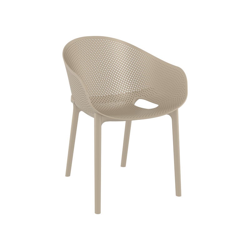 Sky pro stapelbar stol, taupe (beige/grå)
