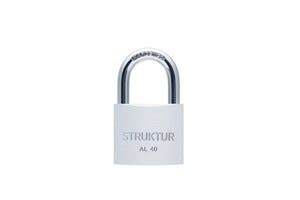 HÄNGLÅS STRUKTUR ALUMINIUM 40 2P 2 ST