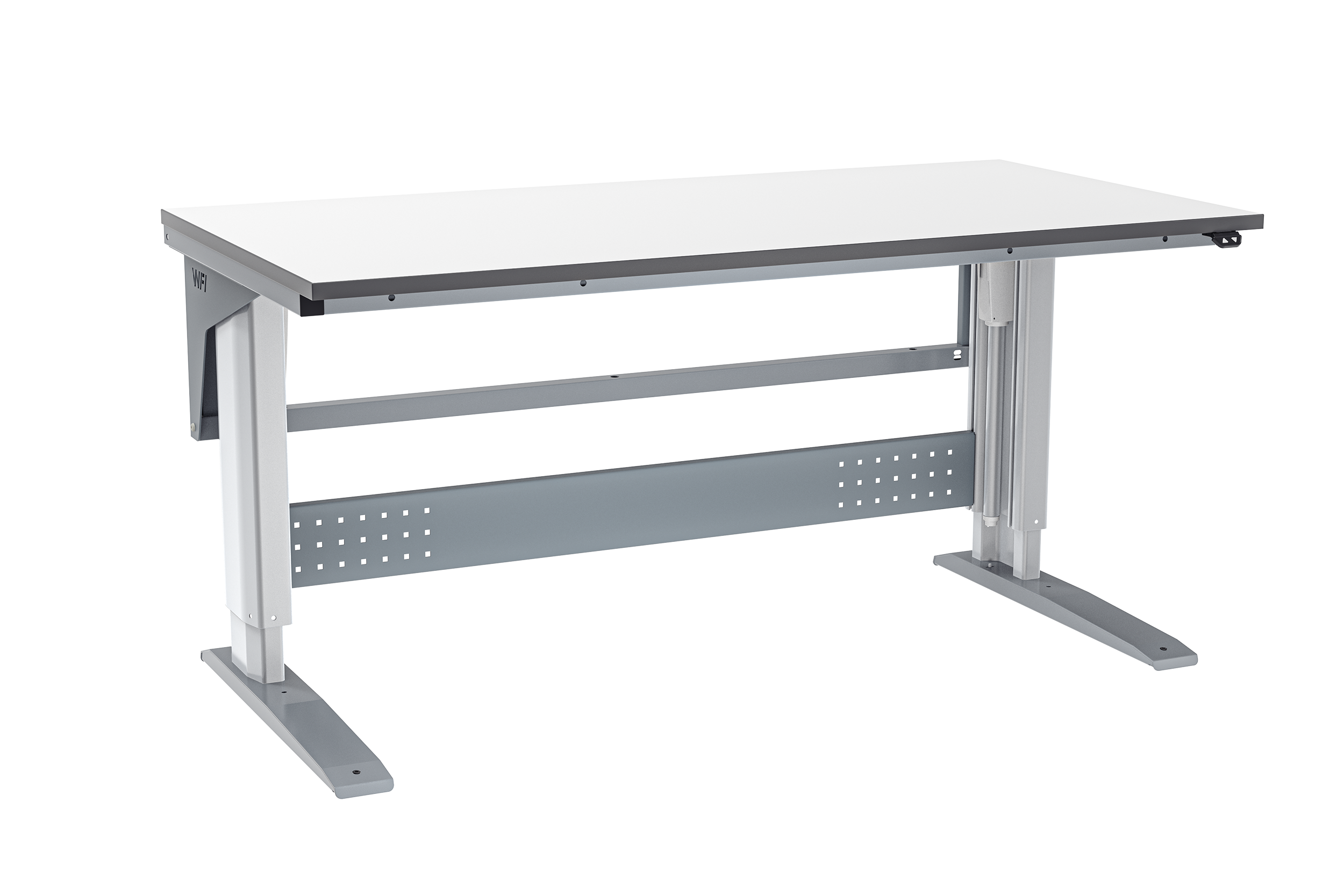 Arbetsbord W400 1600x800mm grå laminat