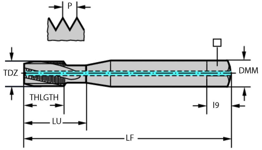 GÄNGTAPP 8041056-M10 M 10-6HX 100/25/10/3