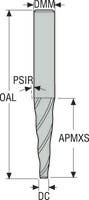 PINNFRÄS HM KON. HK150-080-MEGA
