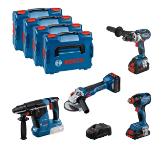 VERKTYGSSET 18V GSR/GDX/GWS/GB H 4&2X5,5A
