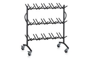 STÖVELVAGN 30 PLATSER SVART