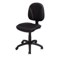 DIJON, KONTORSSTOL UTAN ARMSTÖ D, SVART TYG, SVART UNDERREDE