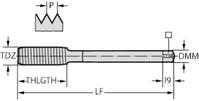 Gängtapp TC420-M16-N0-WW60AD thread formers, hss-e, supreme