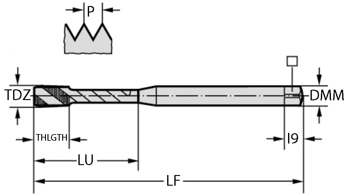 GÄNGTAPP M6 SPIRAL EX.LÅNG PARADUR XPERT P