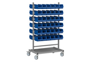 Komplett Montörvagn 150 1 inkl usive 72 Plastbackar