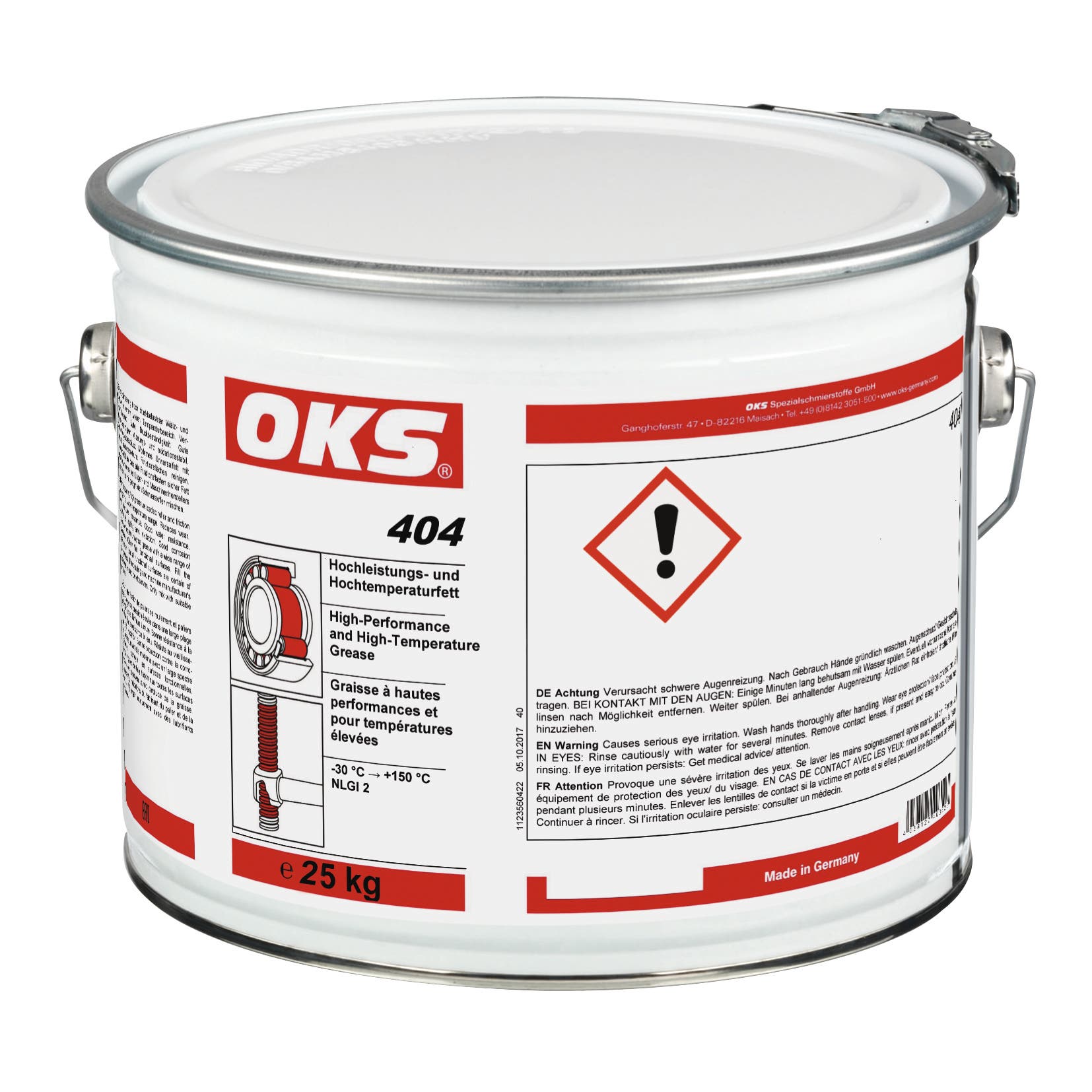 FETT HÖGPRESTANDA OKS 404 25KG HINK
