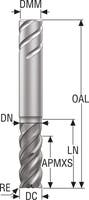 PINNFRÄS HM JS754200E2R300.9Z4-HXT